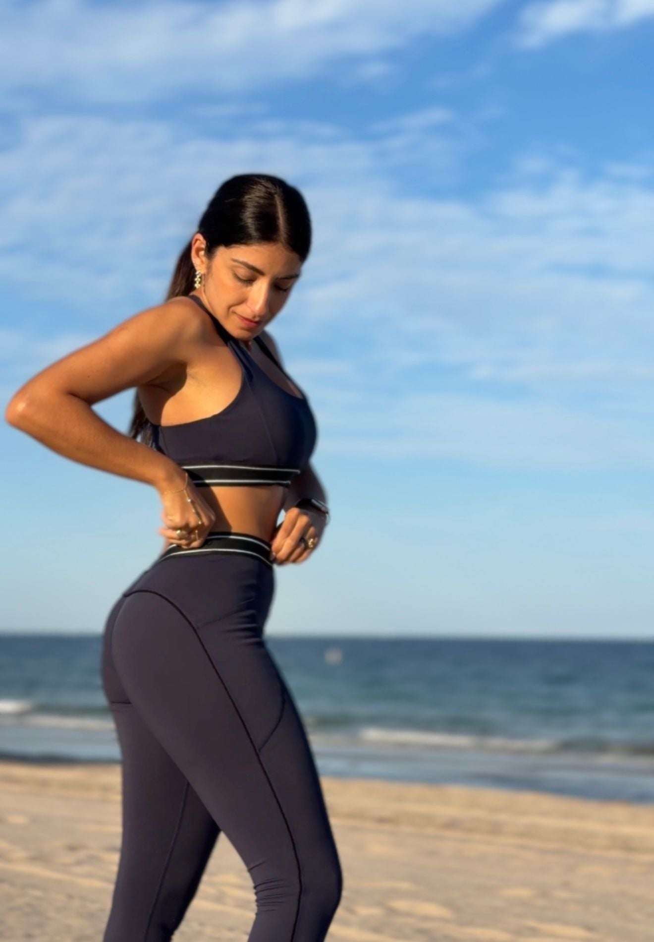 Contrast High Waist Performance Leggings