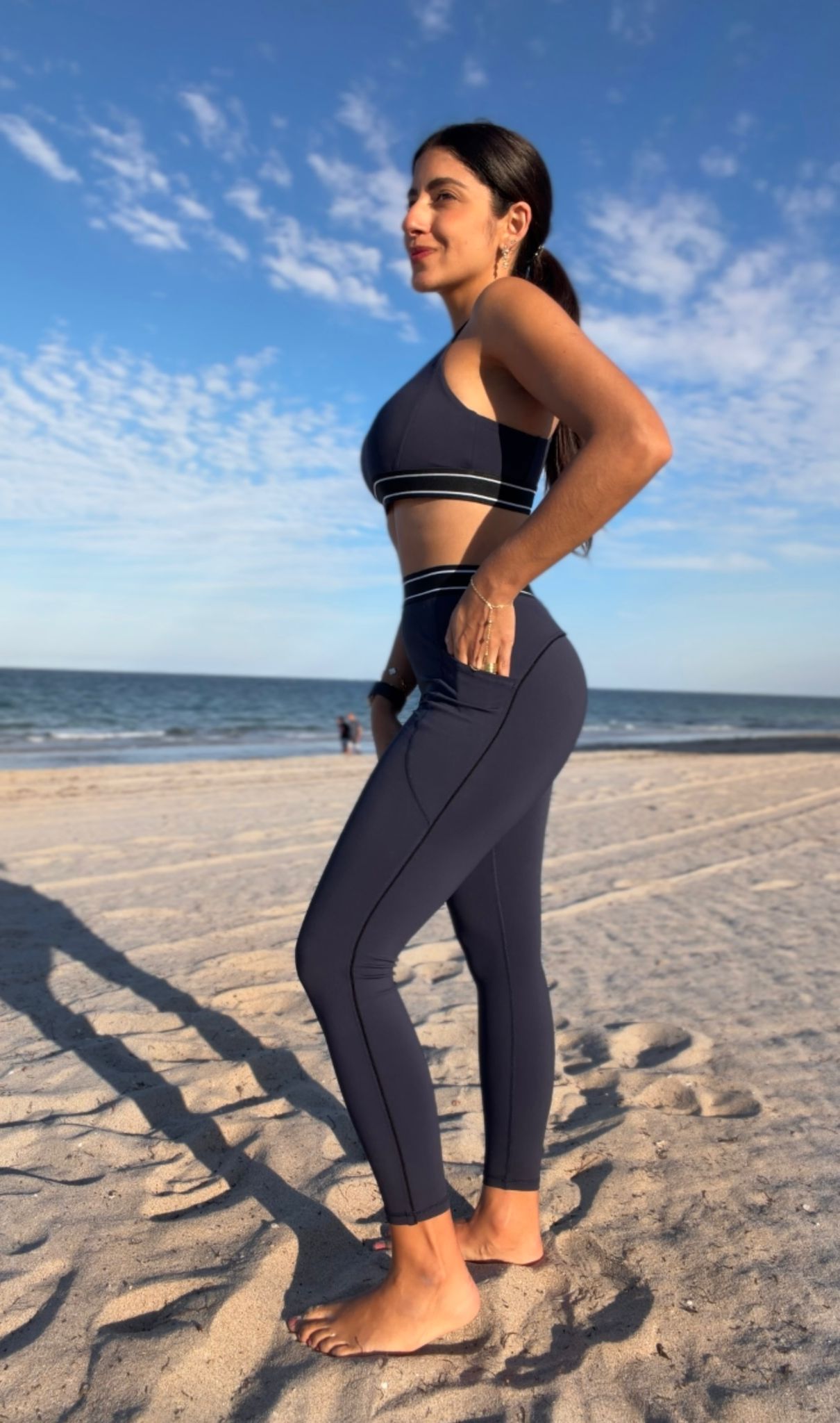 Contrast High Waist Performance Leggings