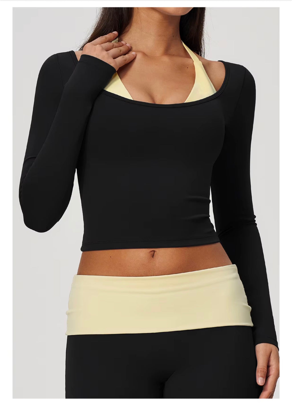 Flex Muse Long Sleeve Crop Top