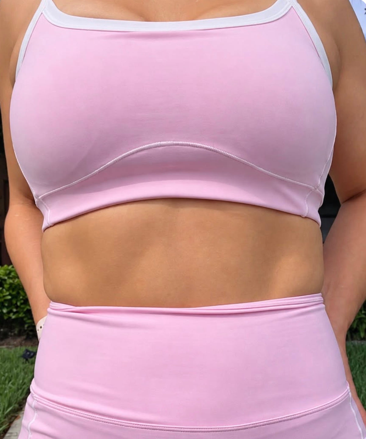 Power Contrast Sports Bra