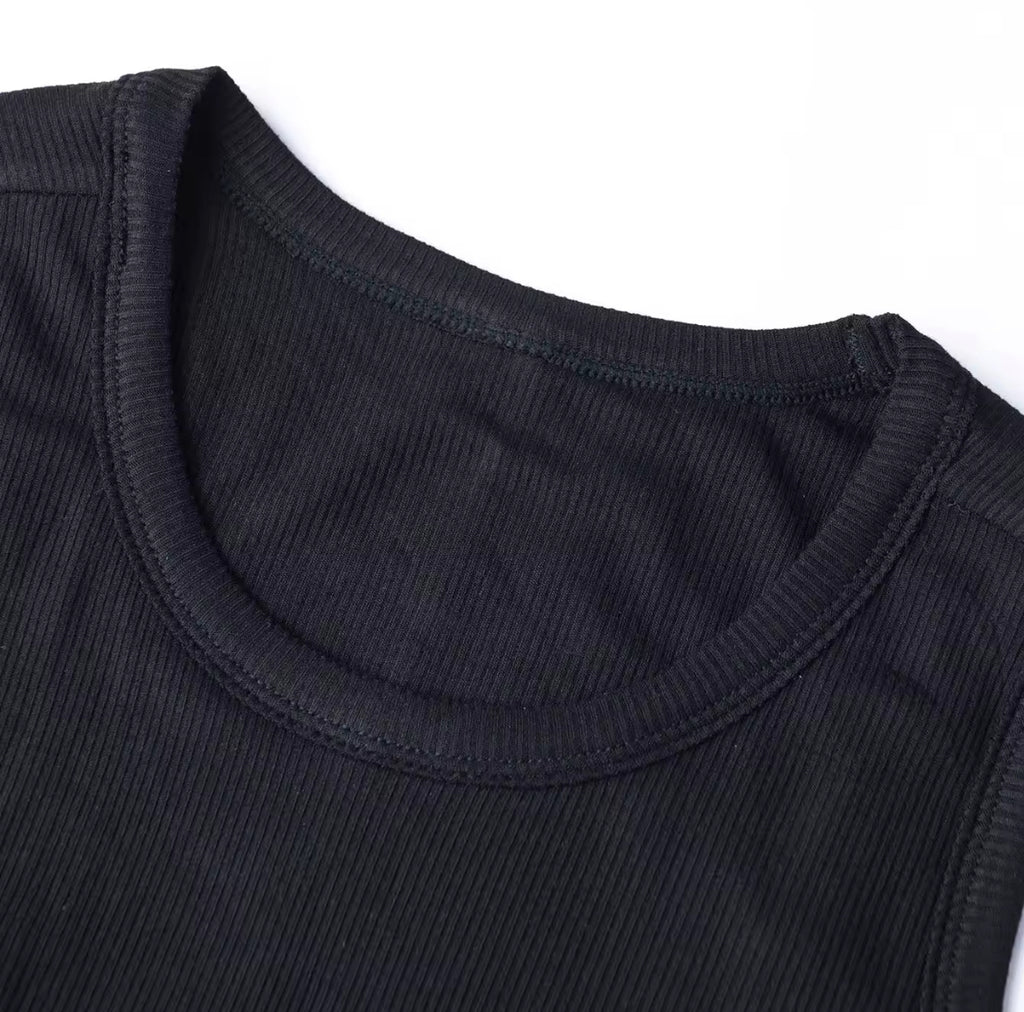 Curved Hem Crop Tank