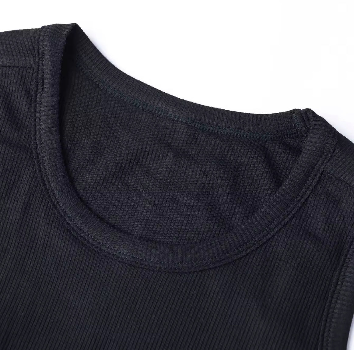 Curved Hem Crop Tank