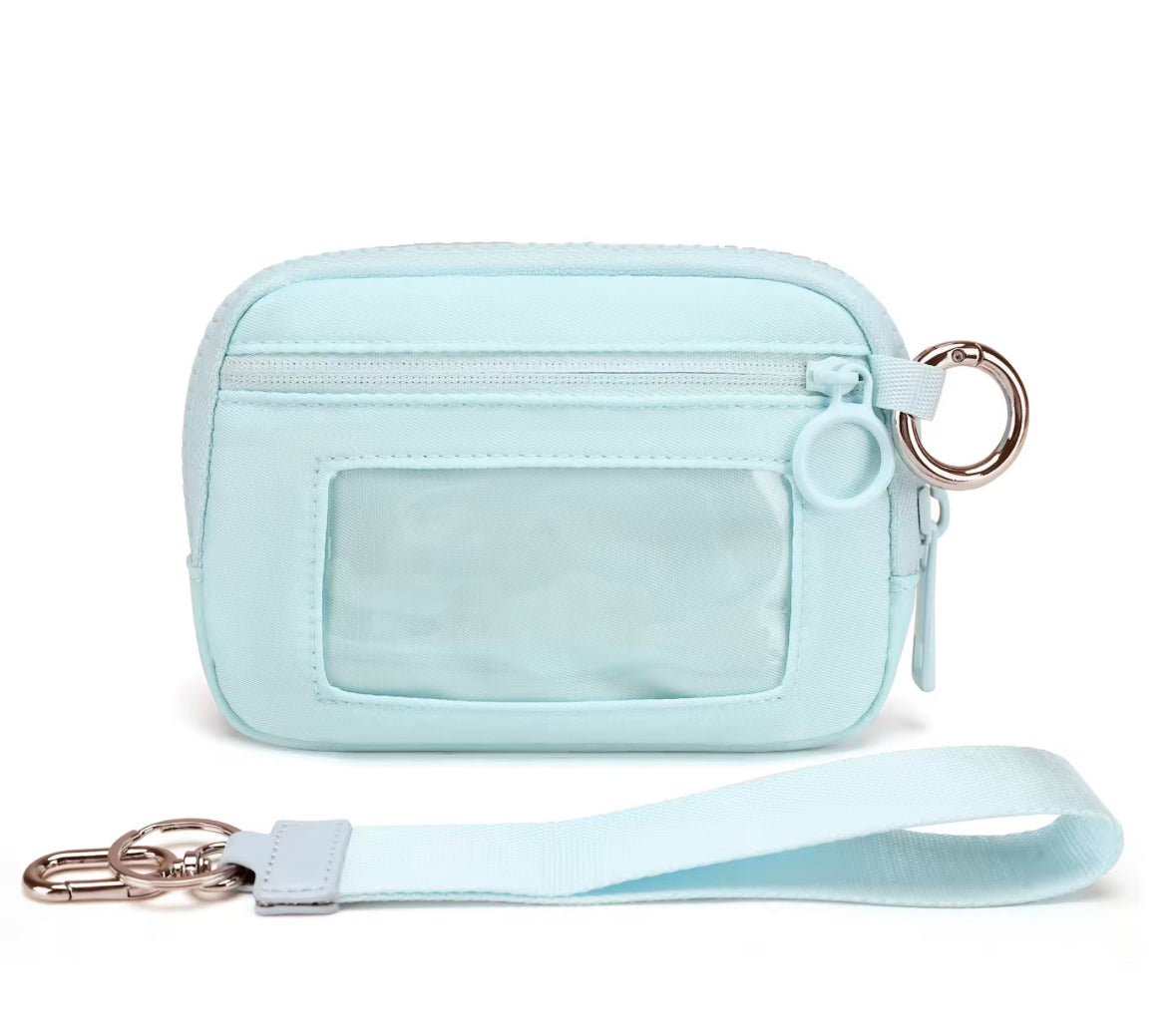 Mini Card Holder Wristlet Keychain – Compact Gym & Travel Pouch