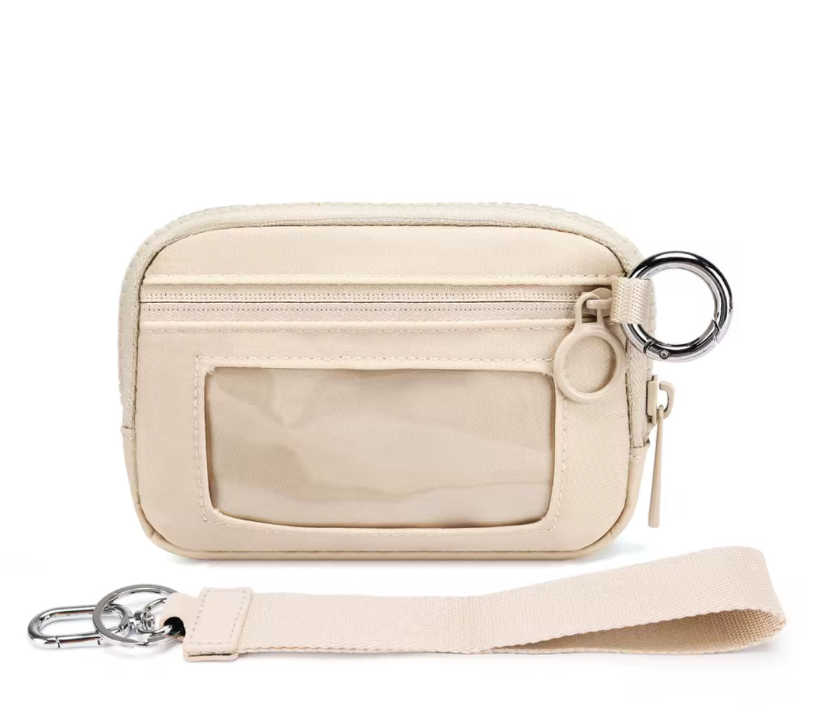Mini Card Holder Wristlet Keychain – Compact Gym & Travel Pouch