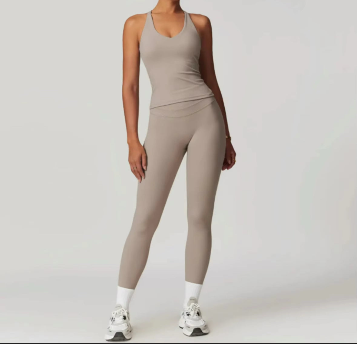 Double Waist Lines Active Leggings