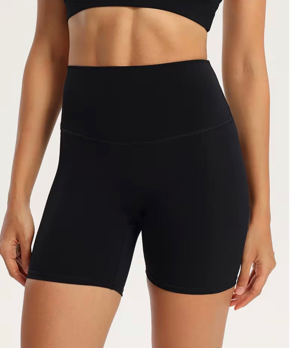 High-Waist Fitness Shorts