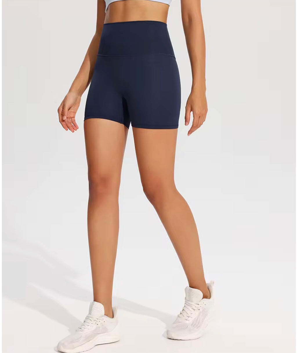 High-Waist Fitness Shorts