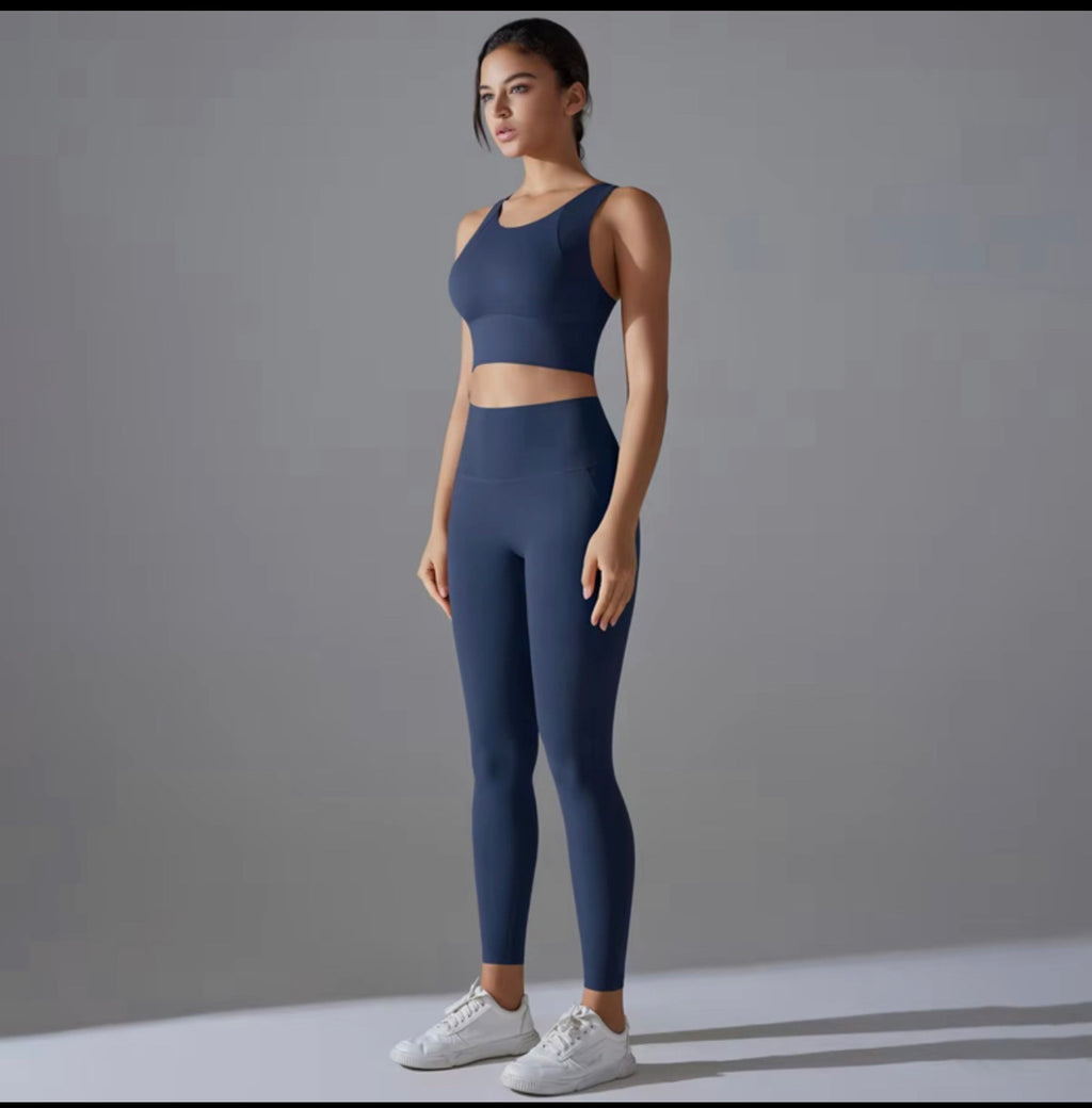 Peach Contour Crop Leggings