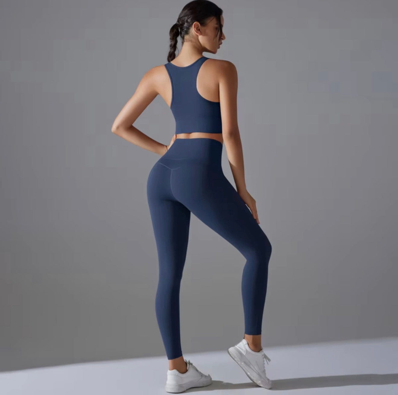 Be You Peach Contour Crop Leggings