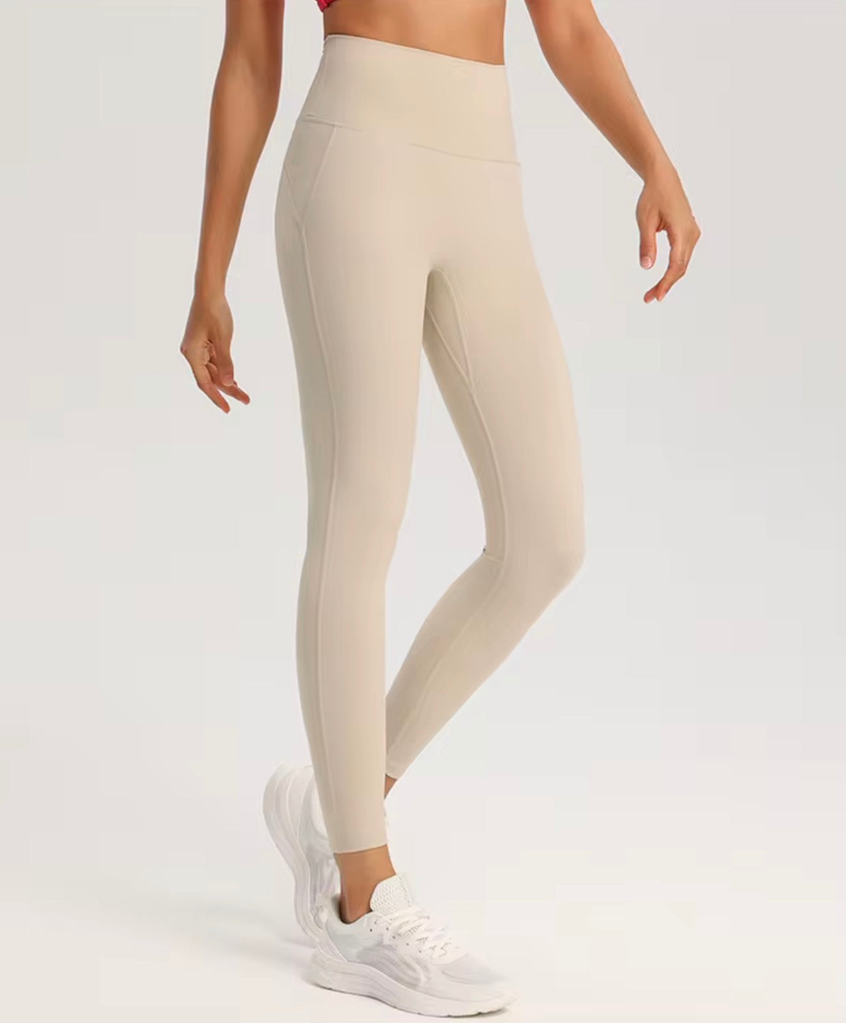 Be You Peach Contour Crop Leggings