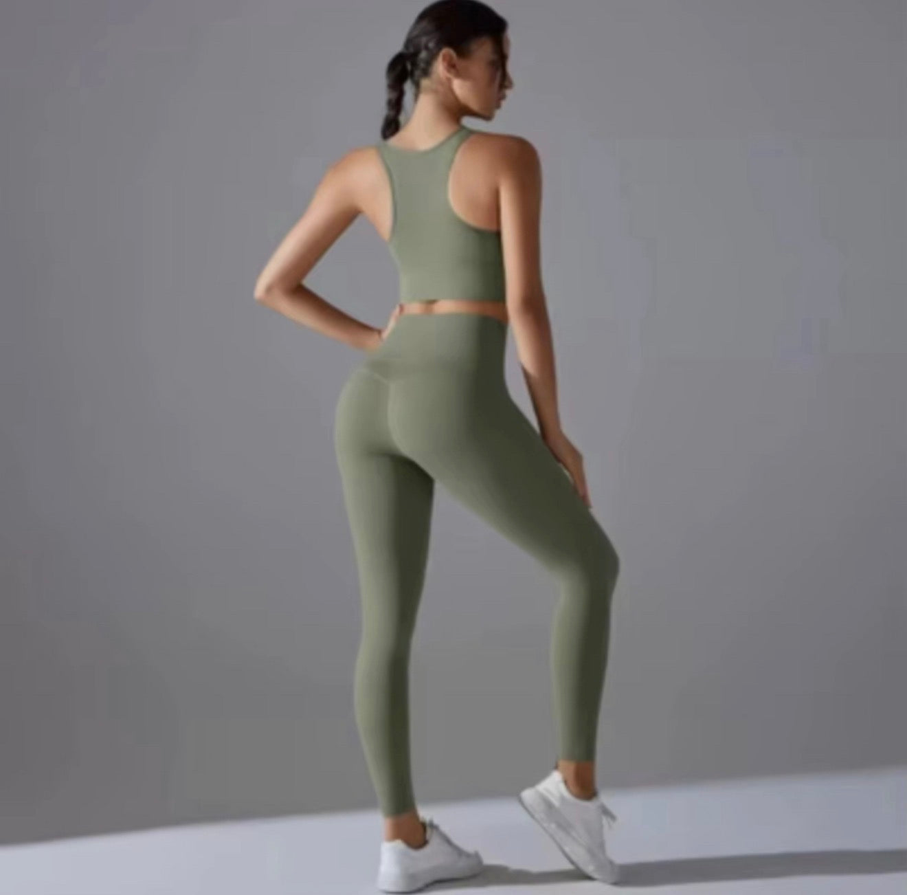 Be You Peach Contour Crop Leggings