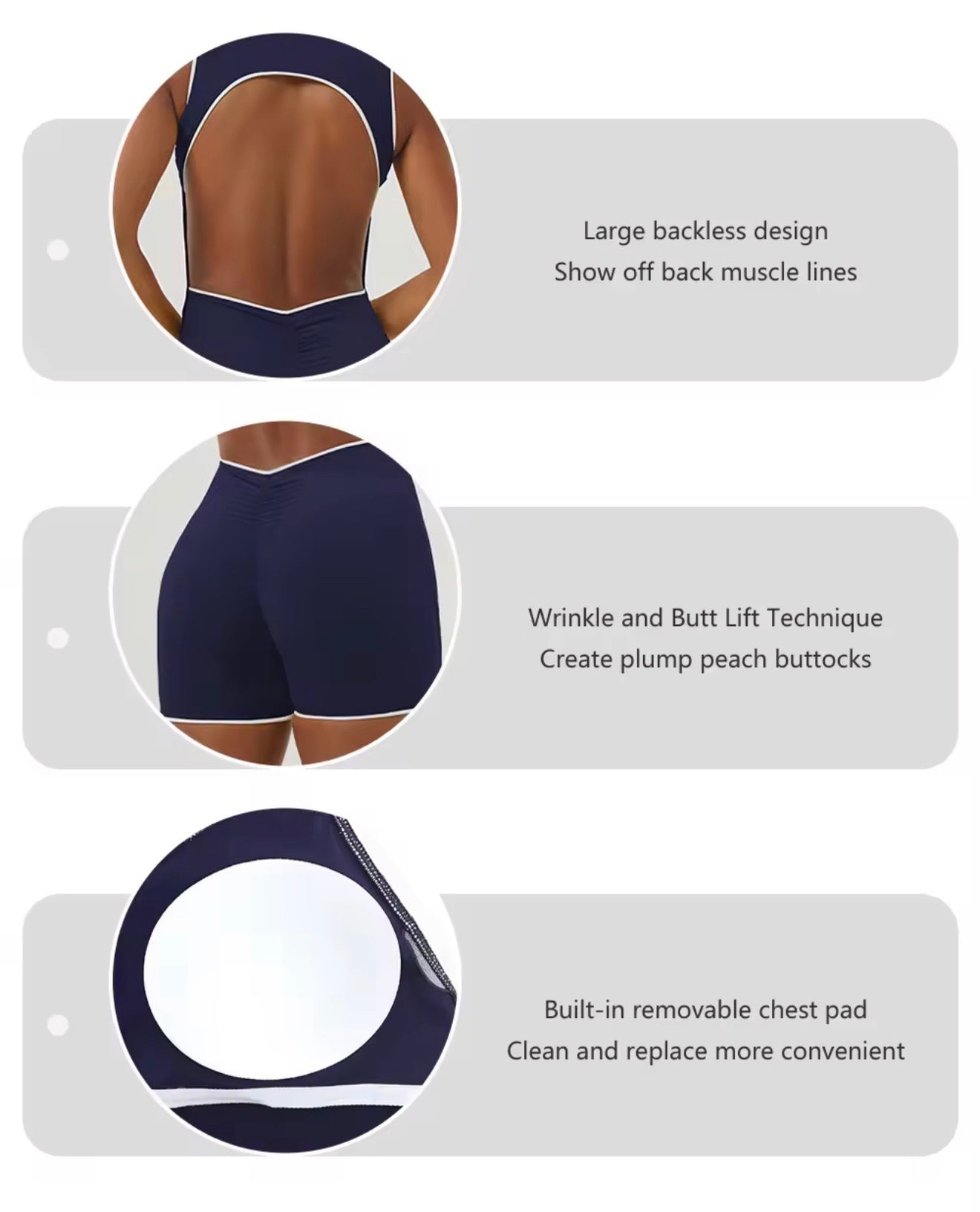 Be You Sculpt Backless Jumpsuit