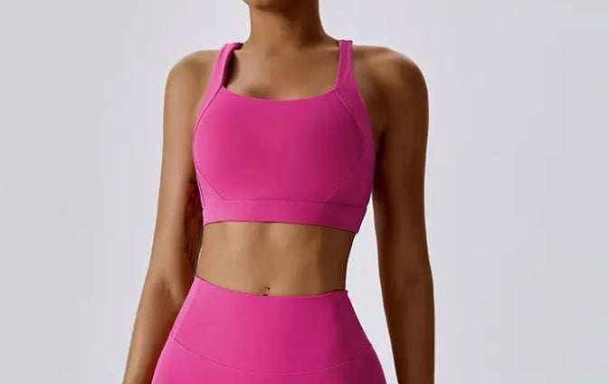 Full Cover Cross Back Sports Bra