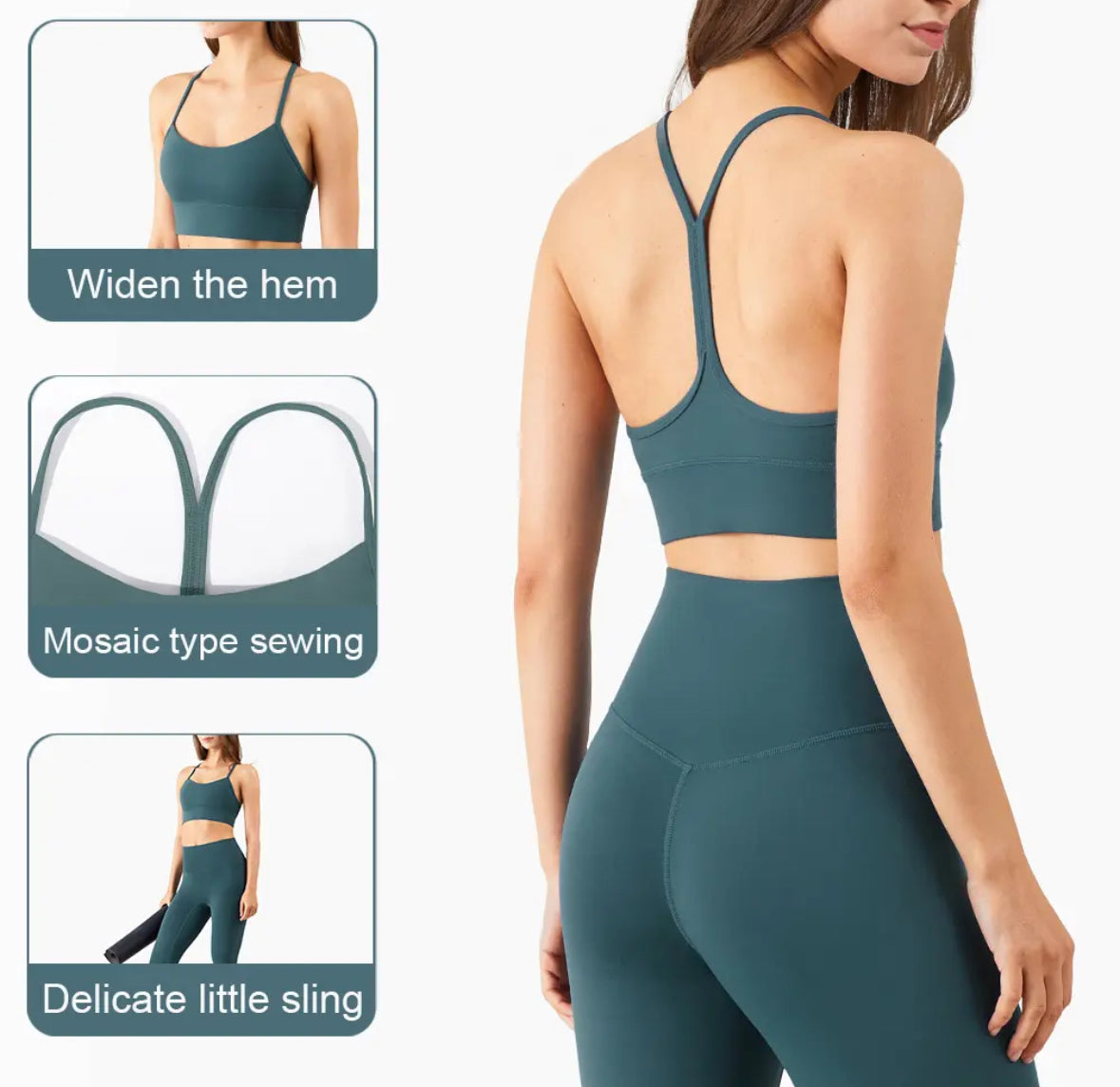 Y-Back Compression Sports Bra