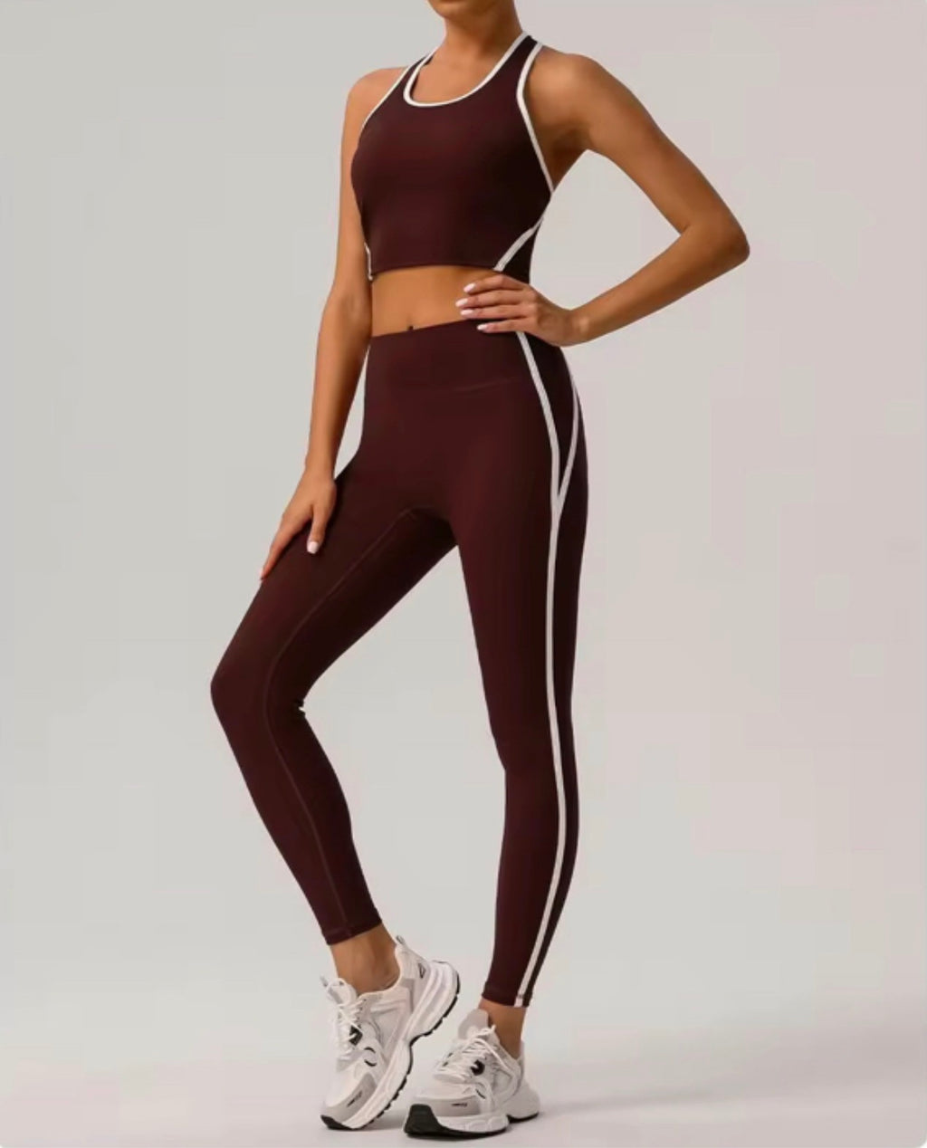 NudeFlex Colorblock Racerback Bra