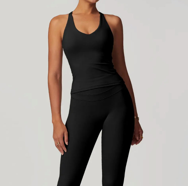 Double Waist Lines Active Leggings