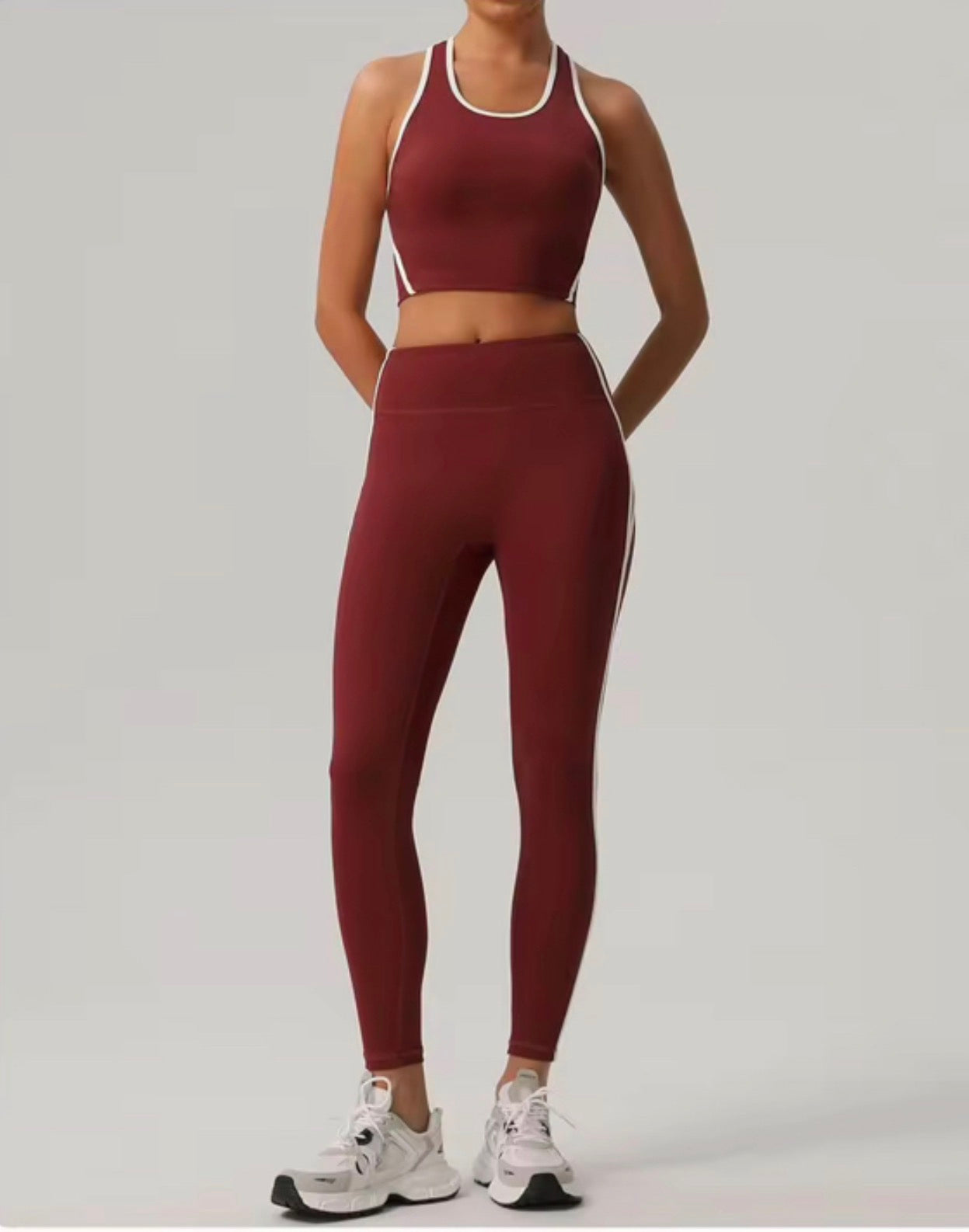 NudeFlex Colorblock Racerback Bra