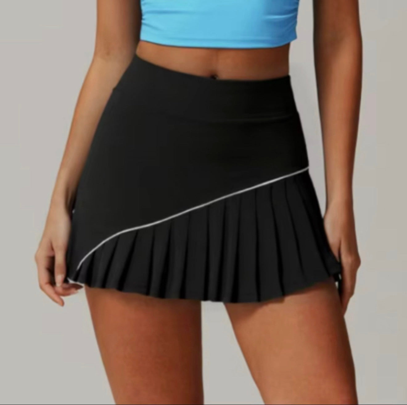 Be You Court Line Pleat Skirt