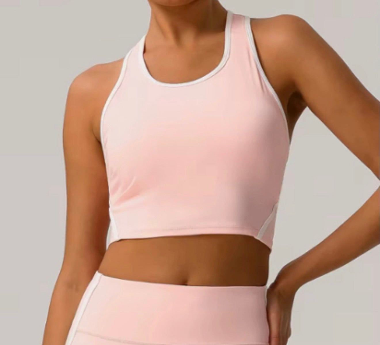NudeFlex Colorblock Racerback Bra