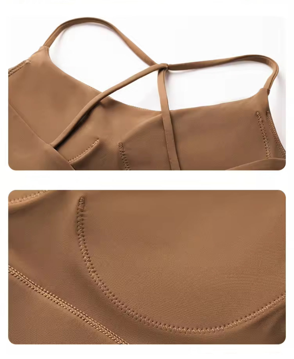 Thin Strap Backless Yoga Tank Bra