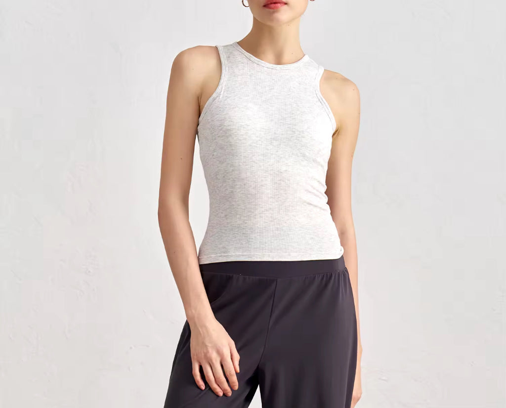 Slim-Fit Padded Gym Tank