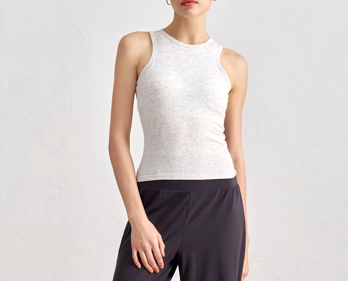 Slim-Fit Padded Gym Tank