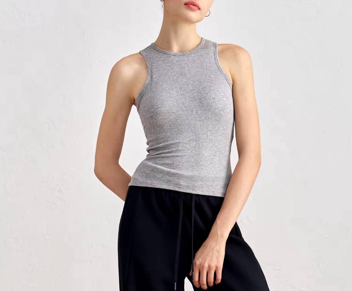 Slim-Fit Padded Gym Tank