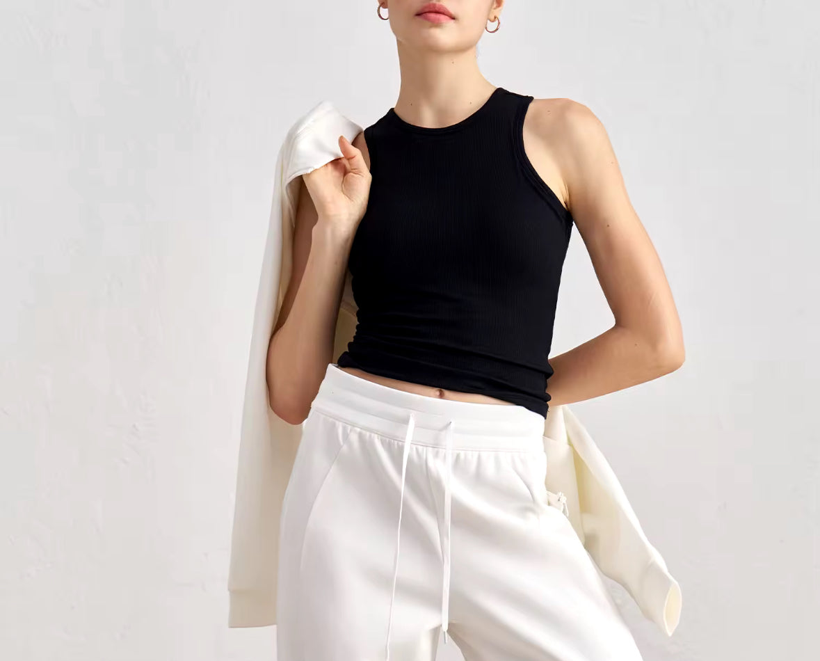 Slim-Fit Padded Gym Tank