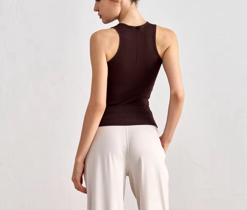 Slim-Fit Padded Gym Tank