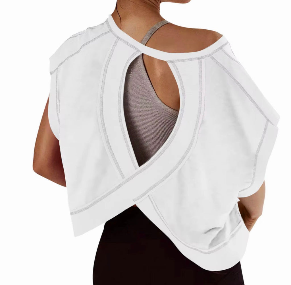 Be You Open Back Flow Tee