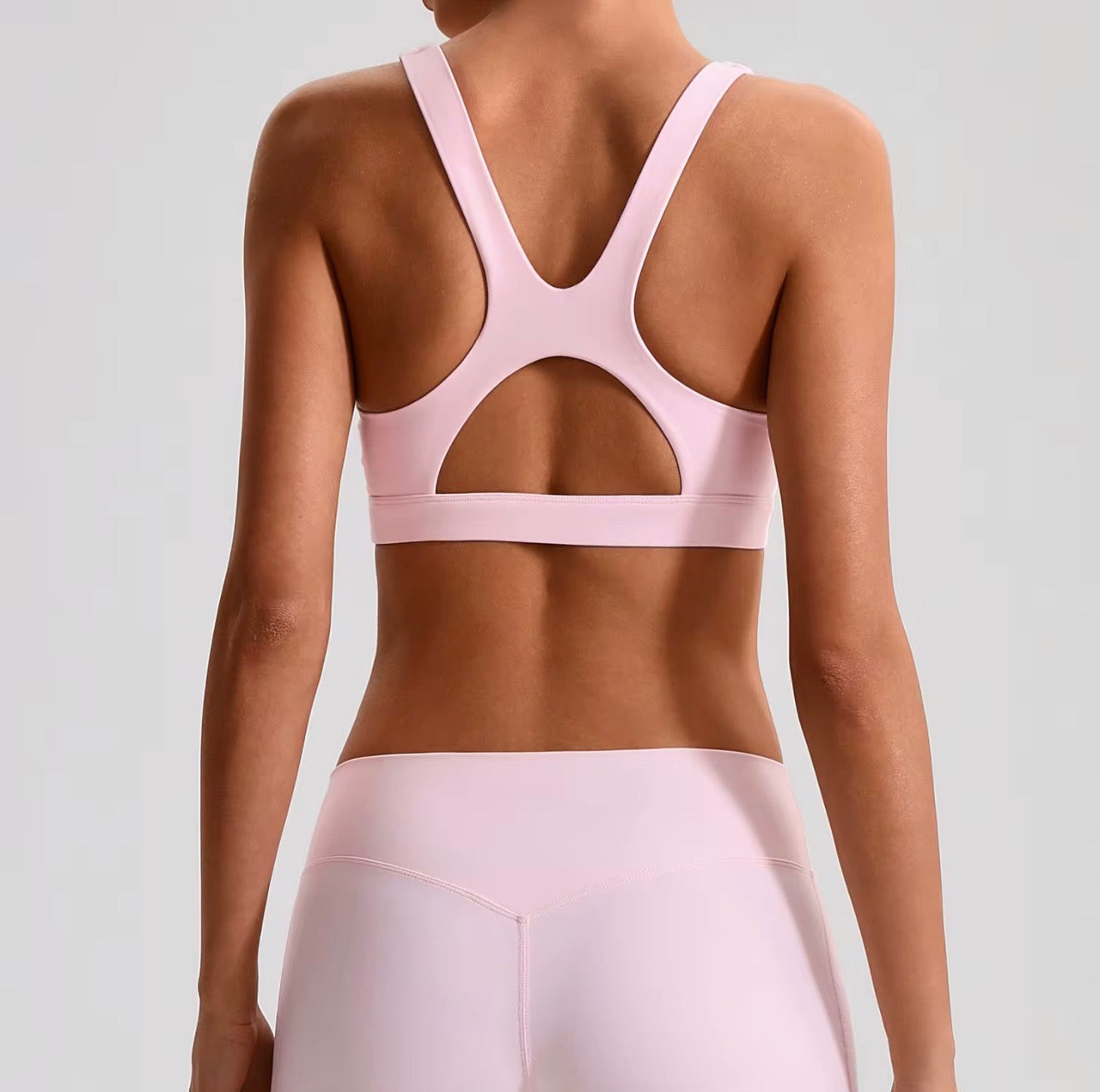 PowerFlex Open-Back Sports Bra – High-Support Workout Bra