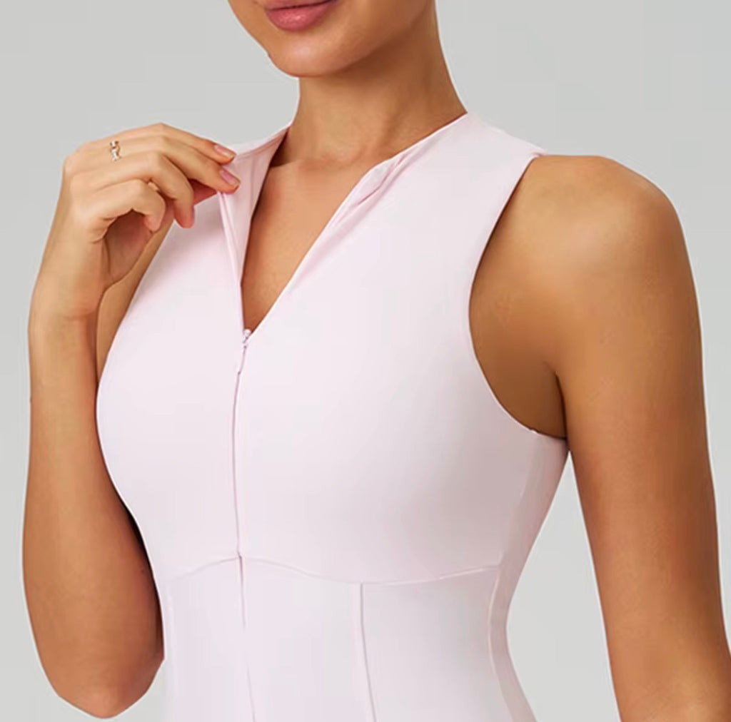Court Flow Half Zip Tennis Dress