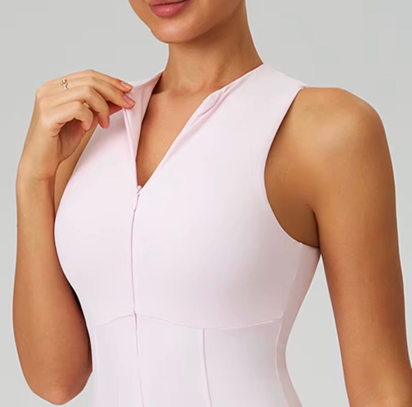 Court Flow Half Zip Tennis Dress