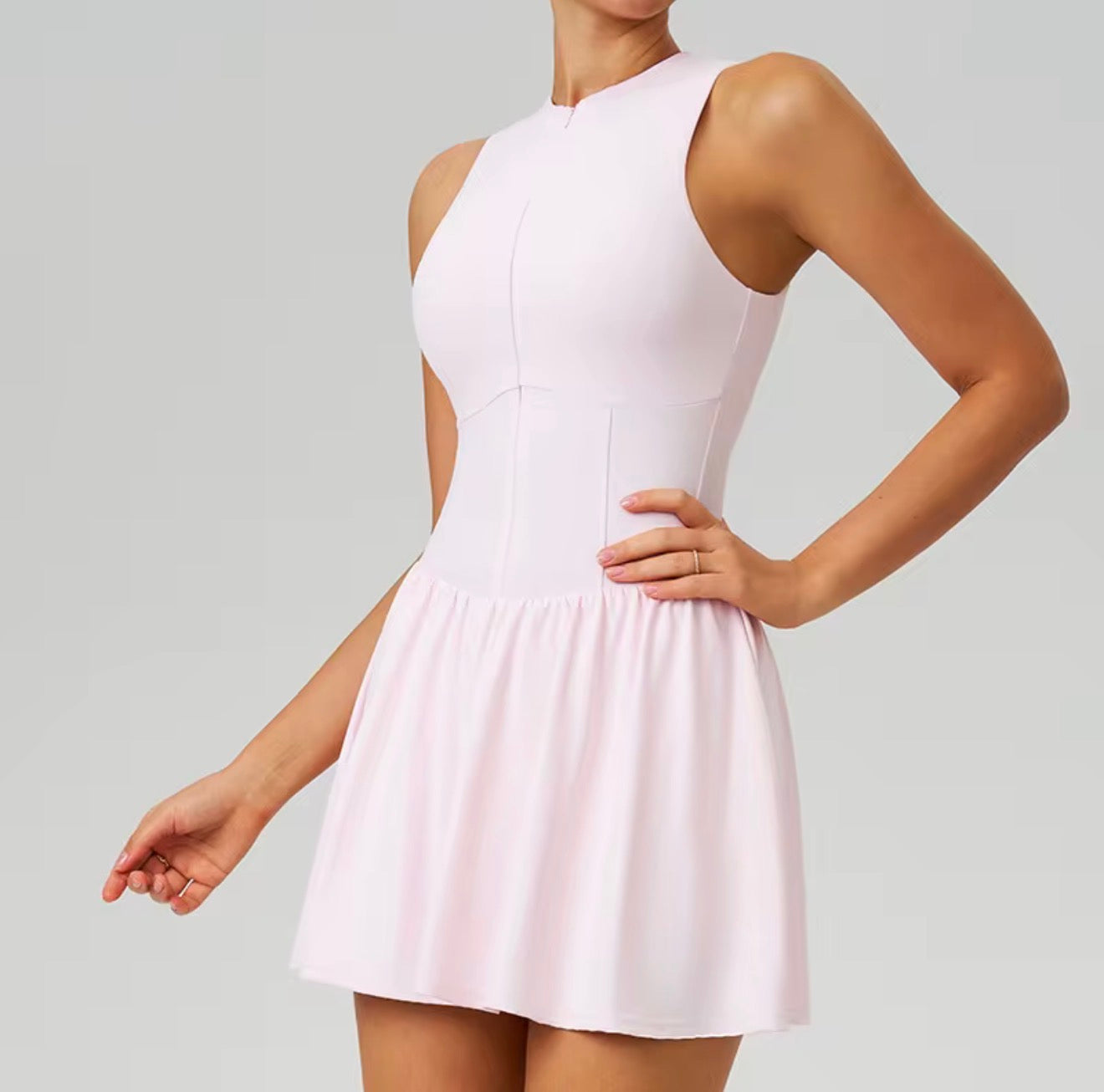 Court Flow Half-Zip Tennis Dress – Women's Athletic Dress