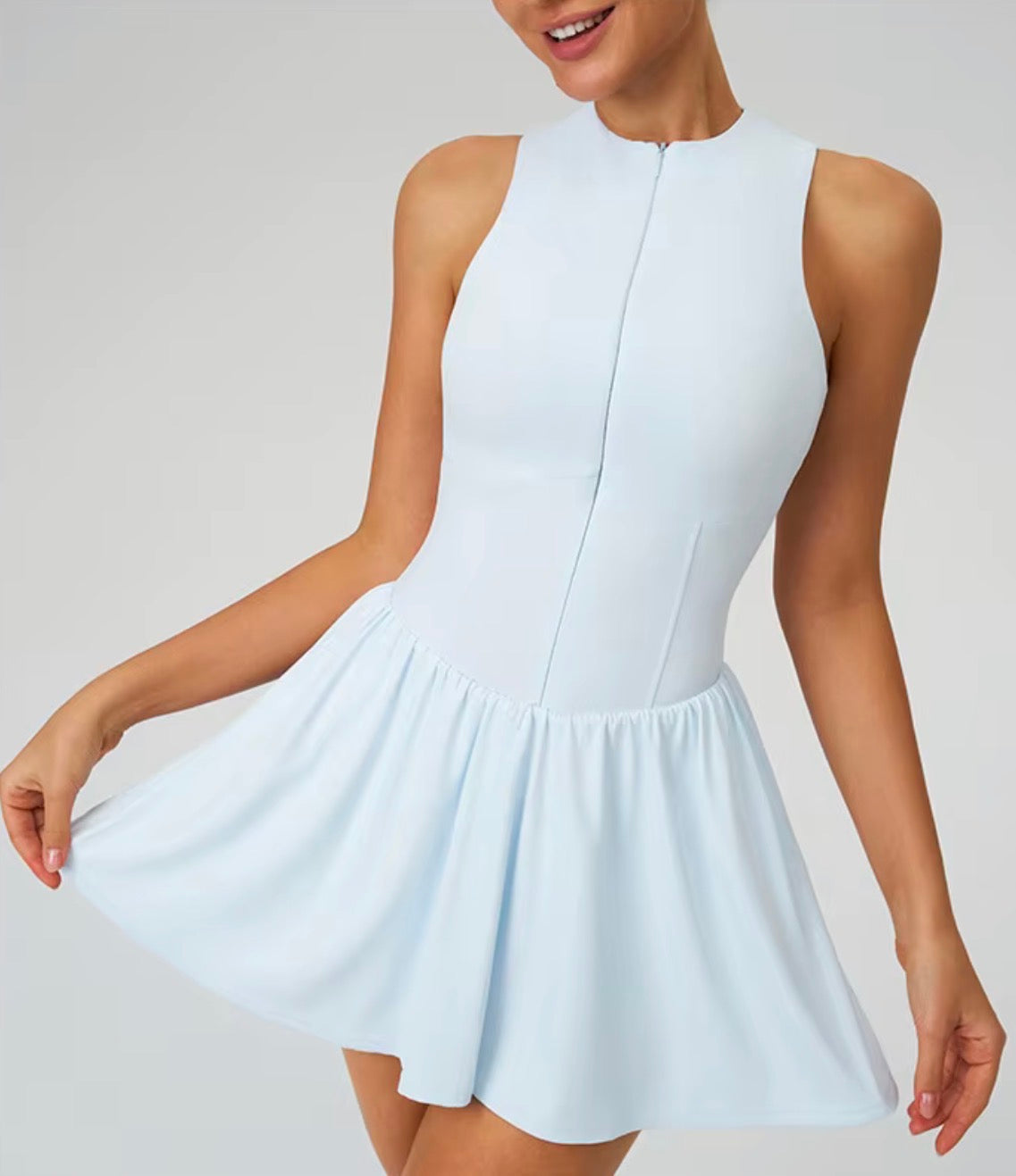 Court Flow Half Zip Tennis Dress
