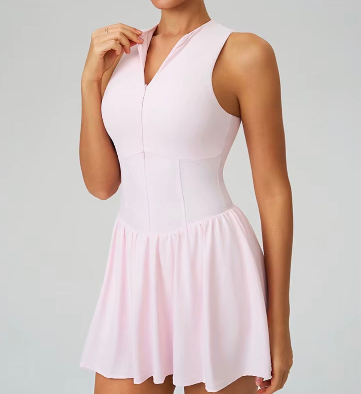 Court Flow Half Zip Tennis Dress
