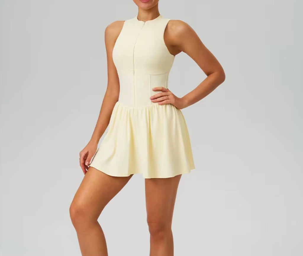 Court Flow Half Zip Tennis Dress