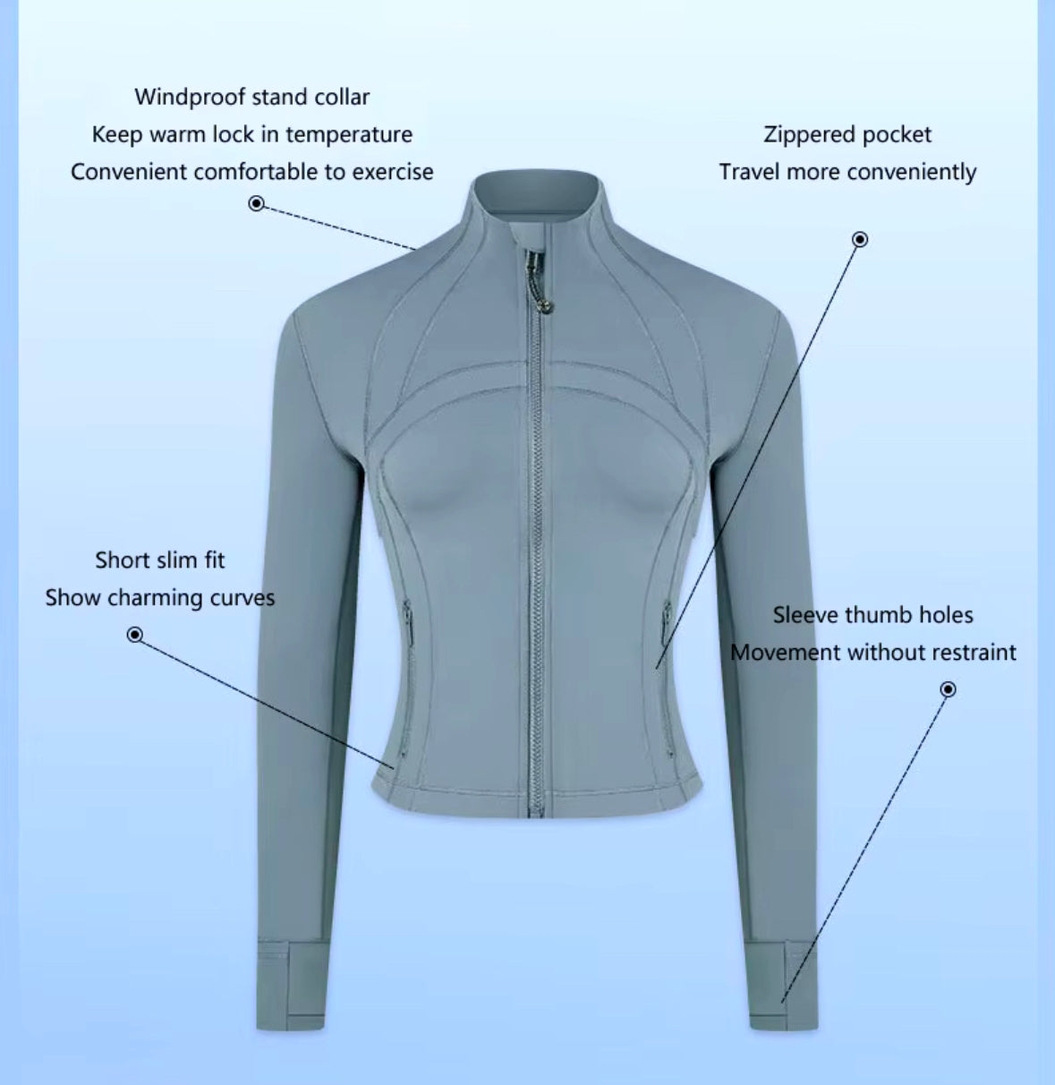 Sculpt Zip-Up Performance Jacket