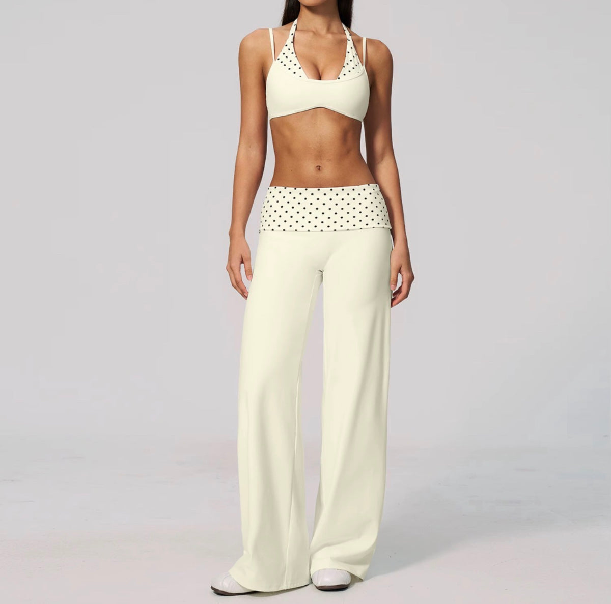 Polka Flow Wide -Leg Pants
