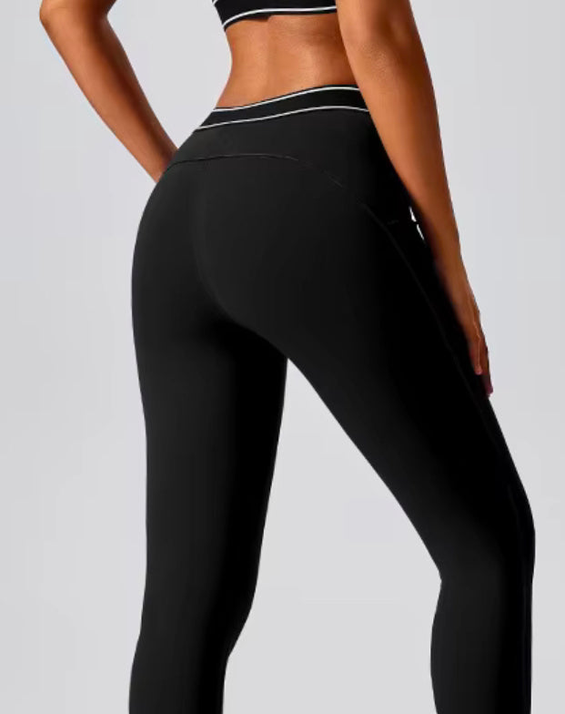 Contrast High Waist Leggings