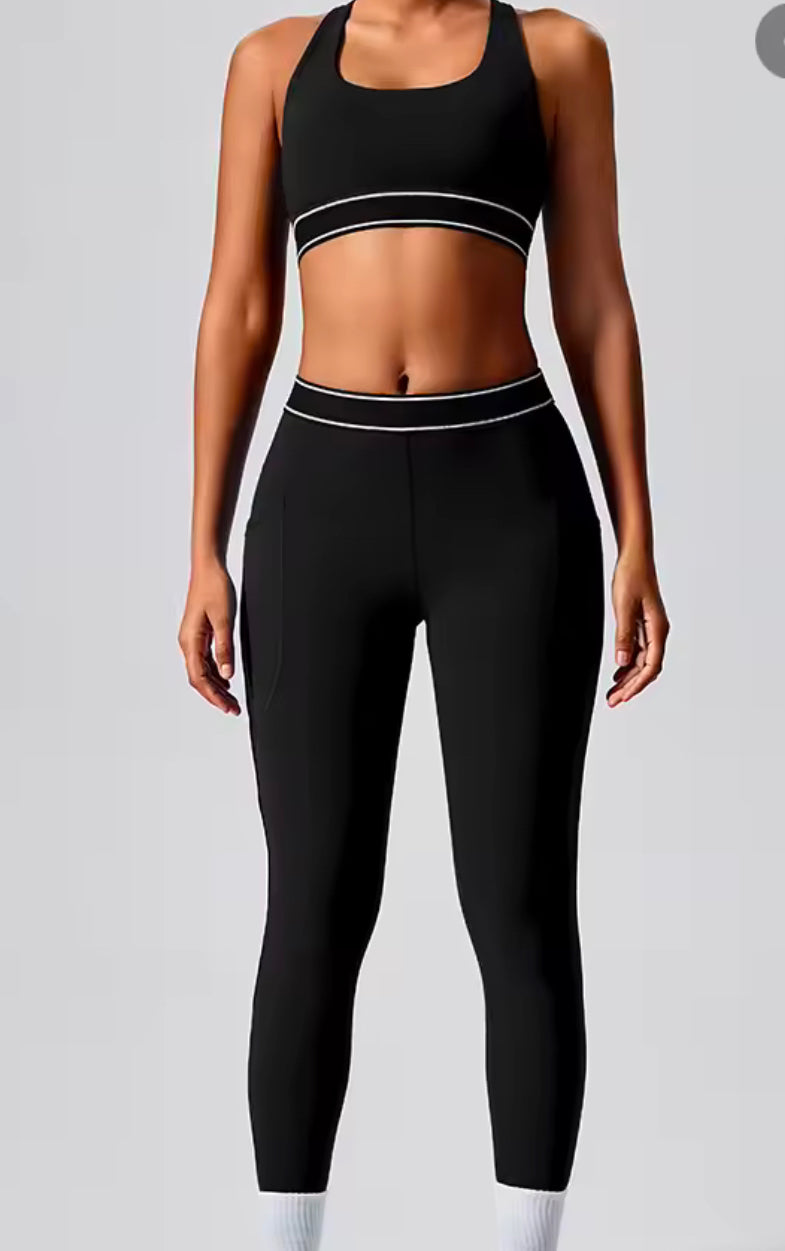 Contrast High Waist Leggings