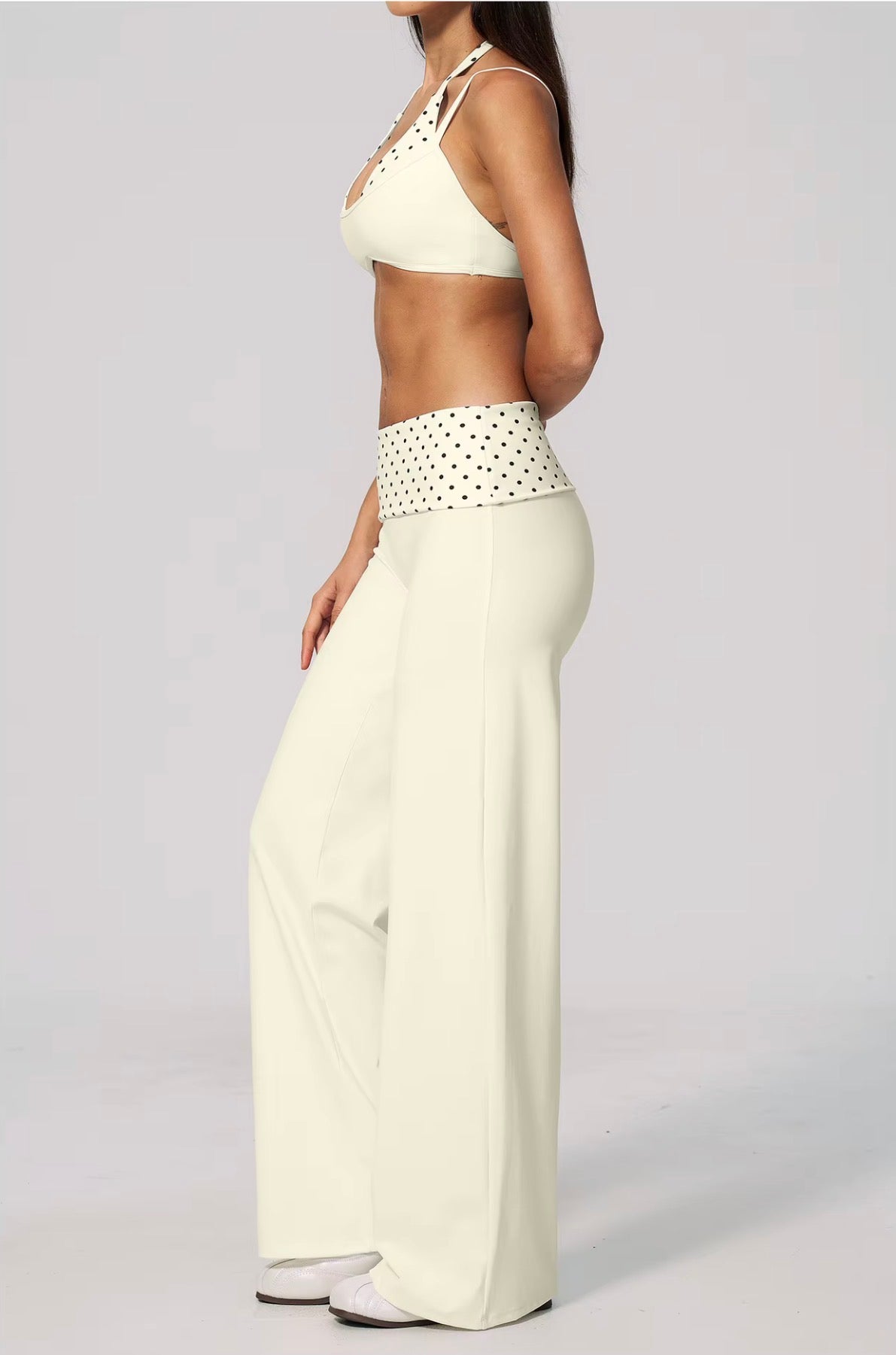 Polka Flow Wide -Leg Pants