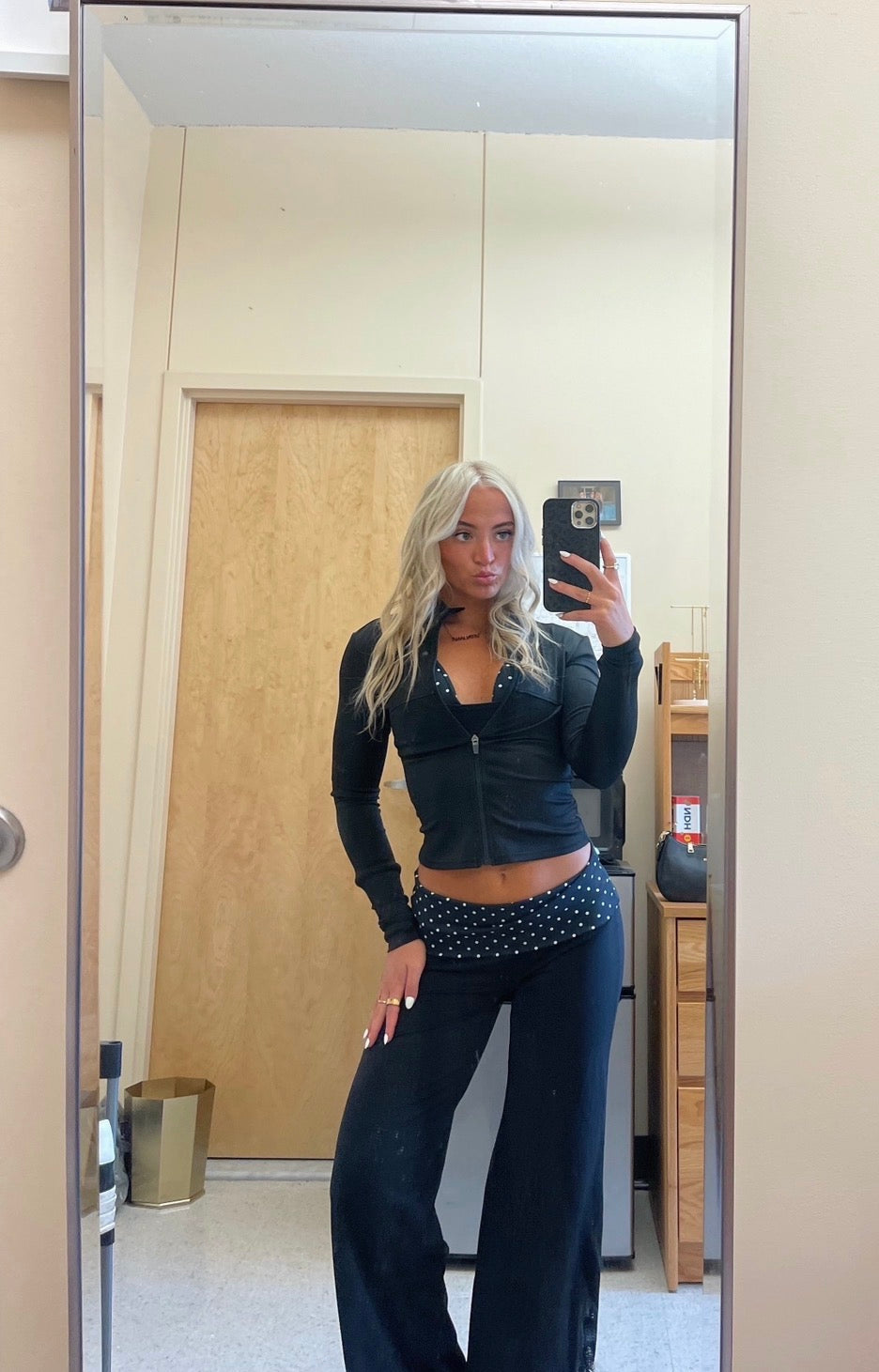 Polka Flow Wide -Leg Pants
