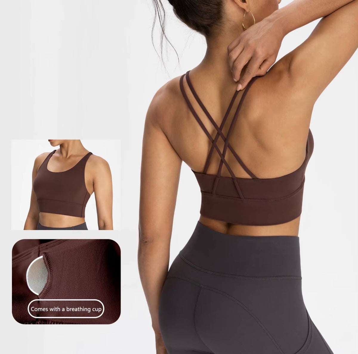 StrappyFit Yoga Bra