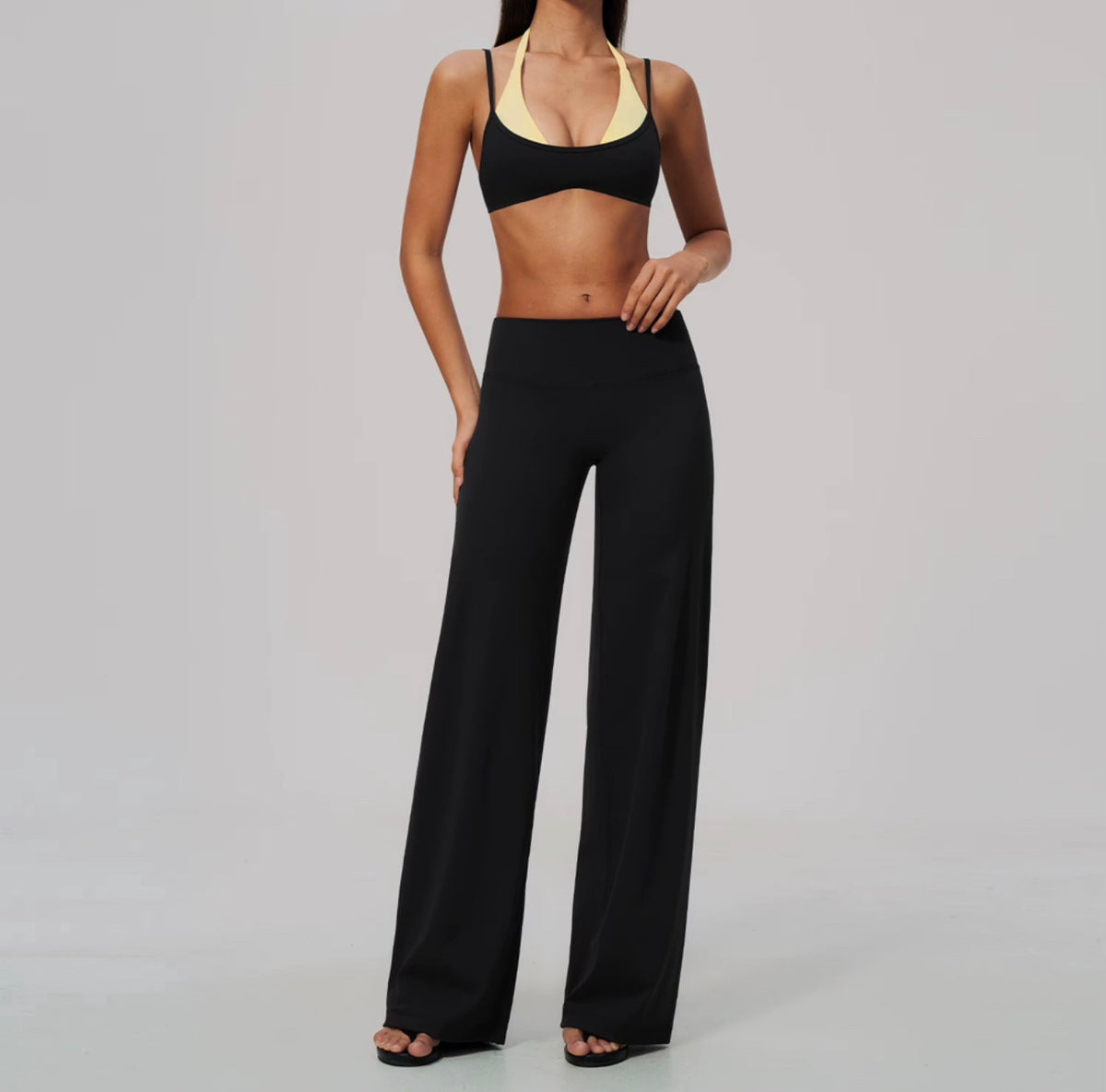 Halter Layered Sports Bra