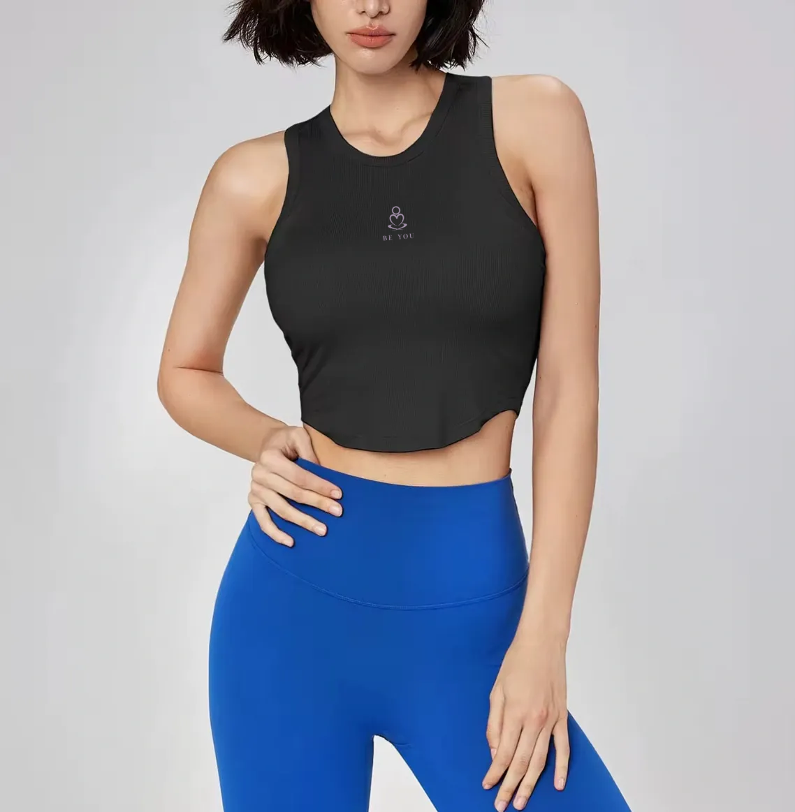 Curved Hem Crop Tank