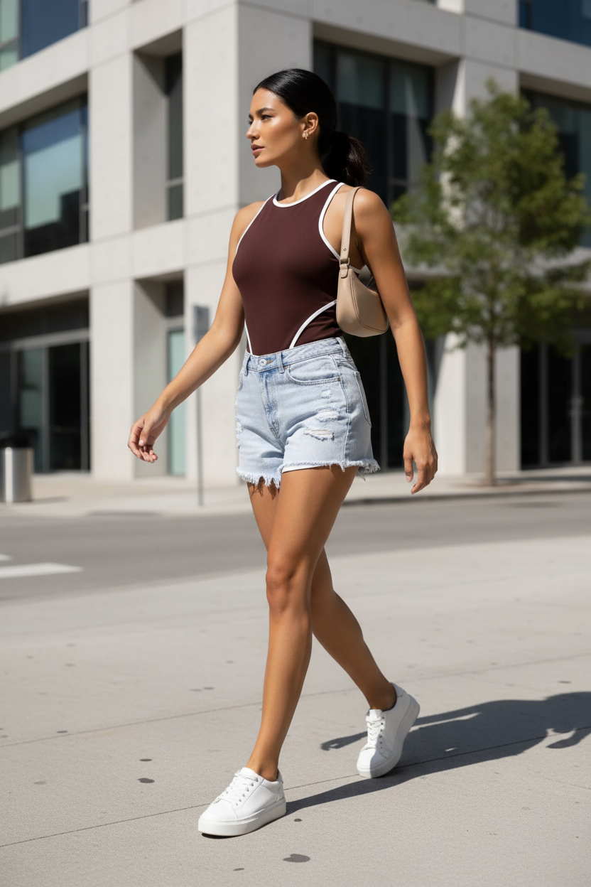 Street Style Bodysuit Look